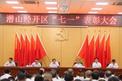 潜山经开区召开“七一”表彰大会